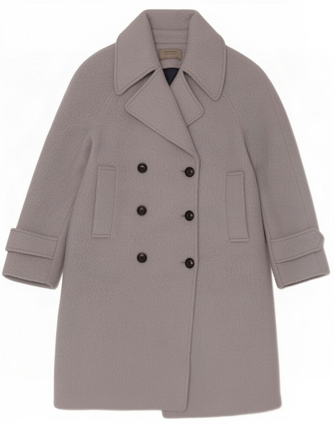 Zara Damen Zweireihiger Mantel UK 10 Small Blau