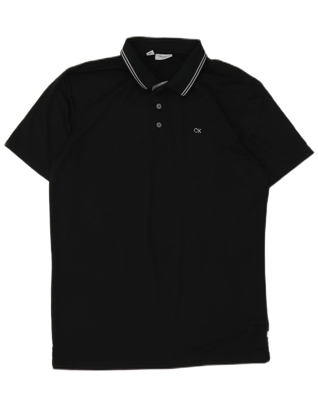 Calvin Klein Herren Poloshirt Medium Schwarz Polyester