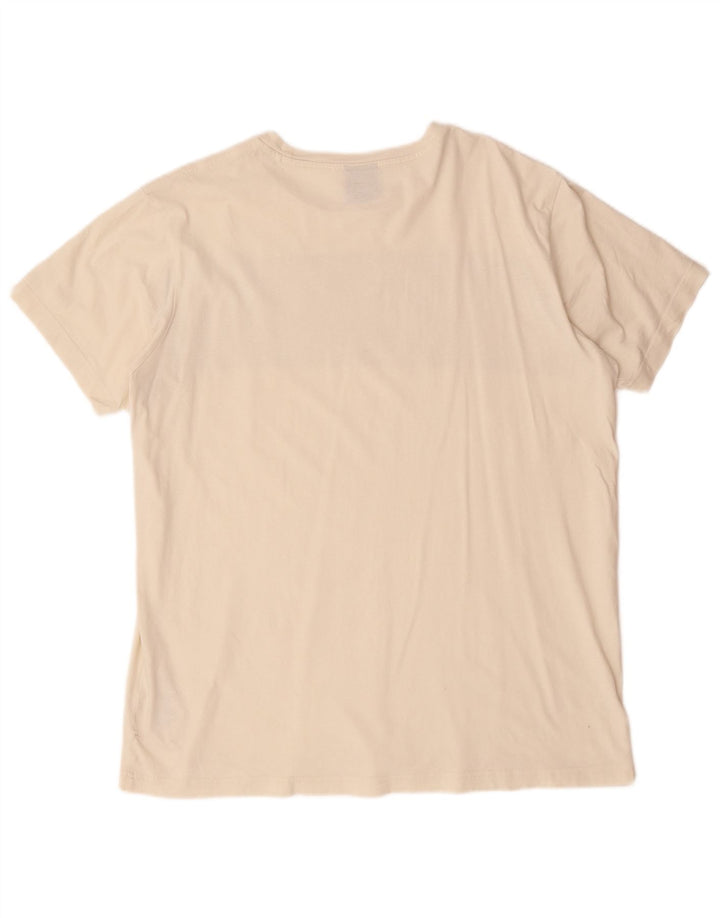 Champion Herren-T-Shirt mit Grafik, Größe L, aus weißer Baumwolle