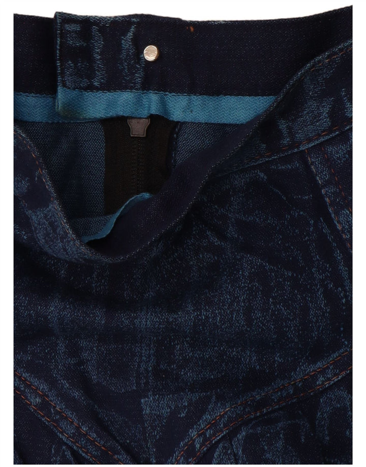 VINTAGE Damen Jeans-Schlagrock W28 Mittelblau