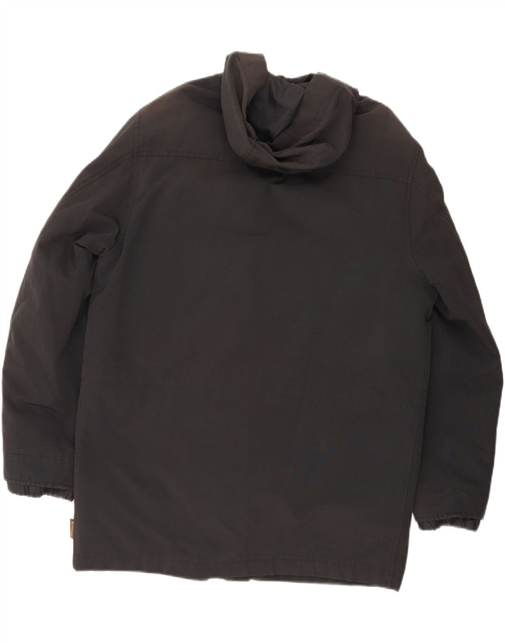 MONCLER Mens Hooded Padded Coat Size 3 Large Black Cotton Vintage Moncler and Second-Hand Moncler from Messina Hembry 