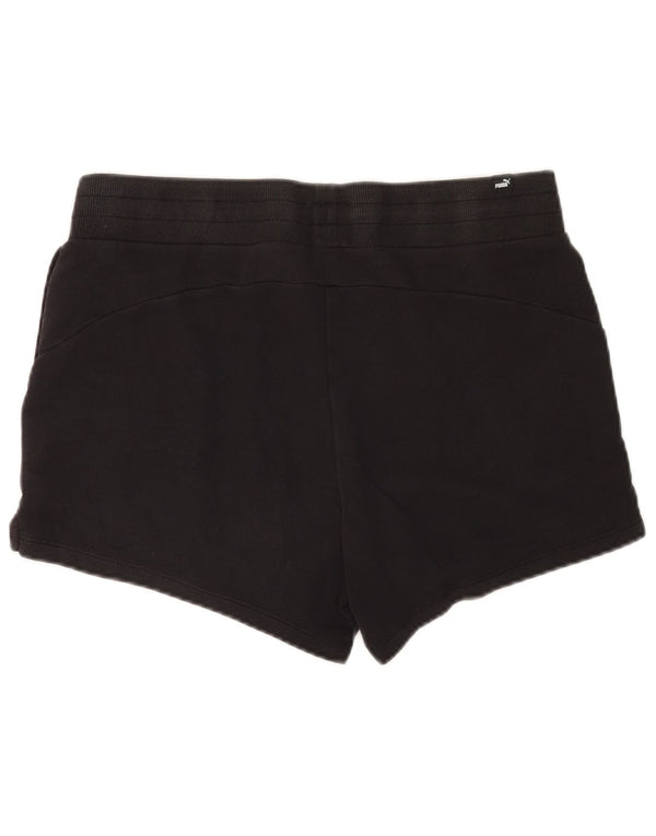 Adidas Womens Sport Shorts UK 16 Large Black Cotton