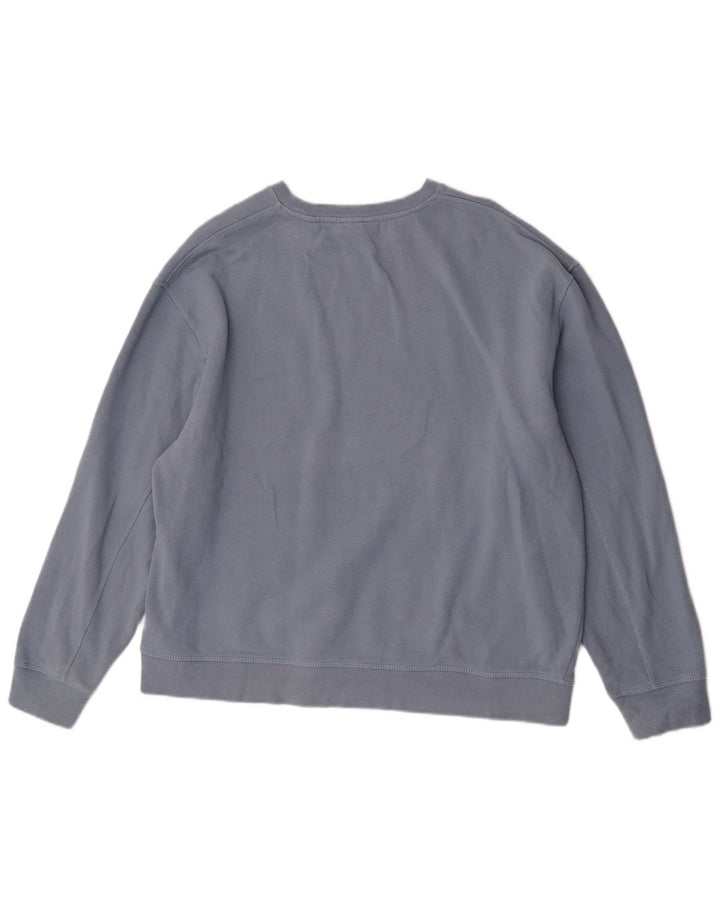 Topshop Damen-Sweatshirt in Übergröße, Größe UK 16, Größe L, Blau, Baumwolle