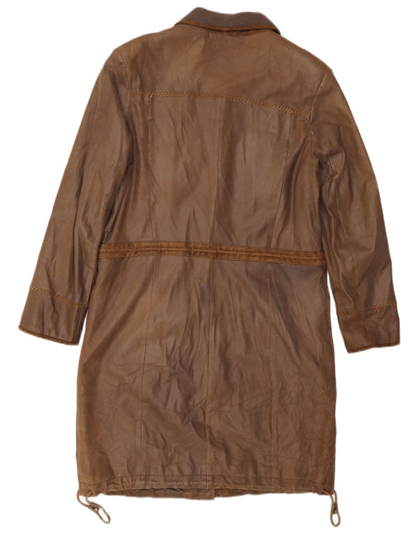 Conbipel Damen Ledermantel IT 46 Large Khaki