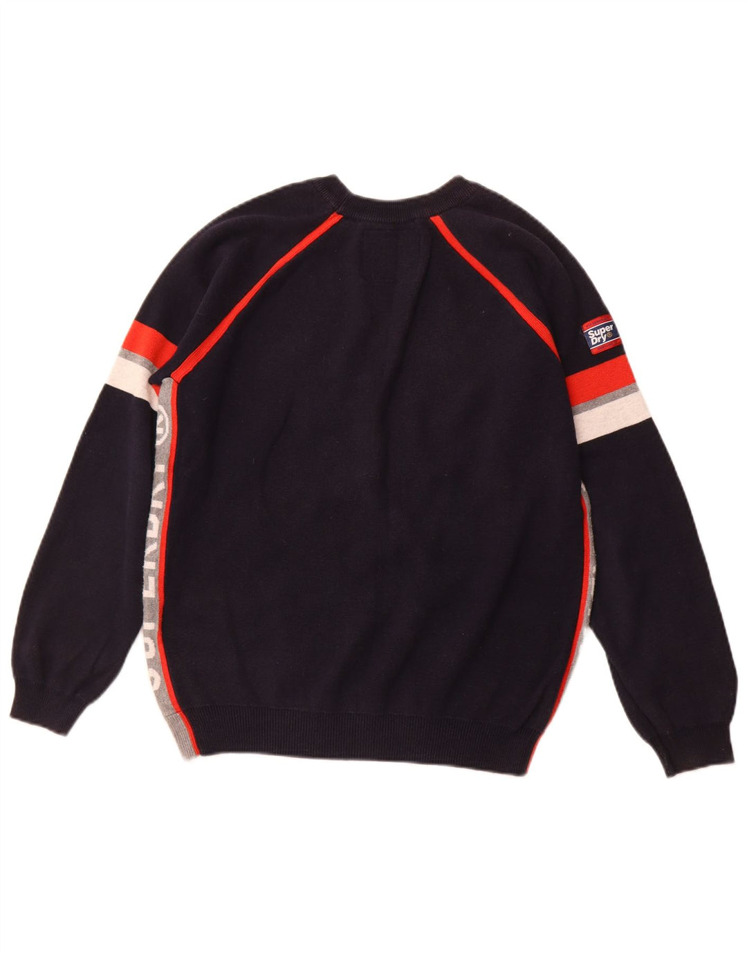 SUPERDRY Damen-Pullover mit Rundhalsausschnitt, Gr. 14, mittleres Marineblau