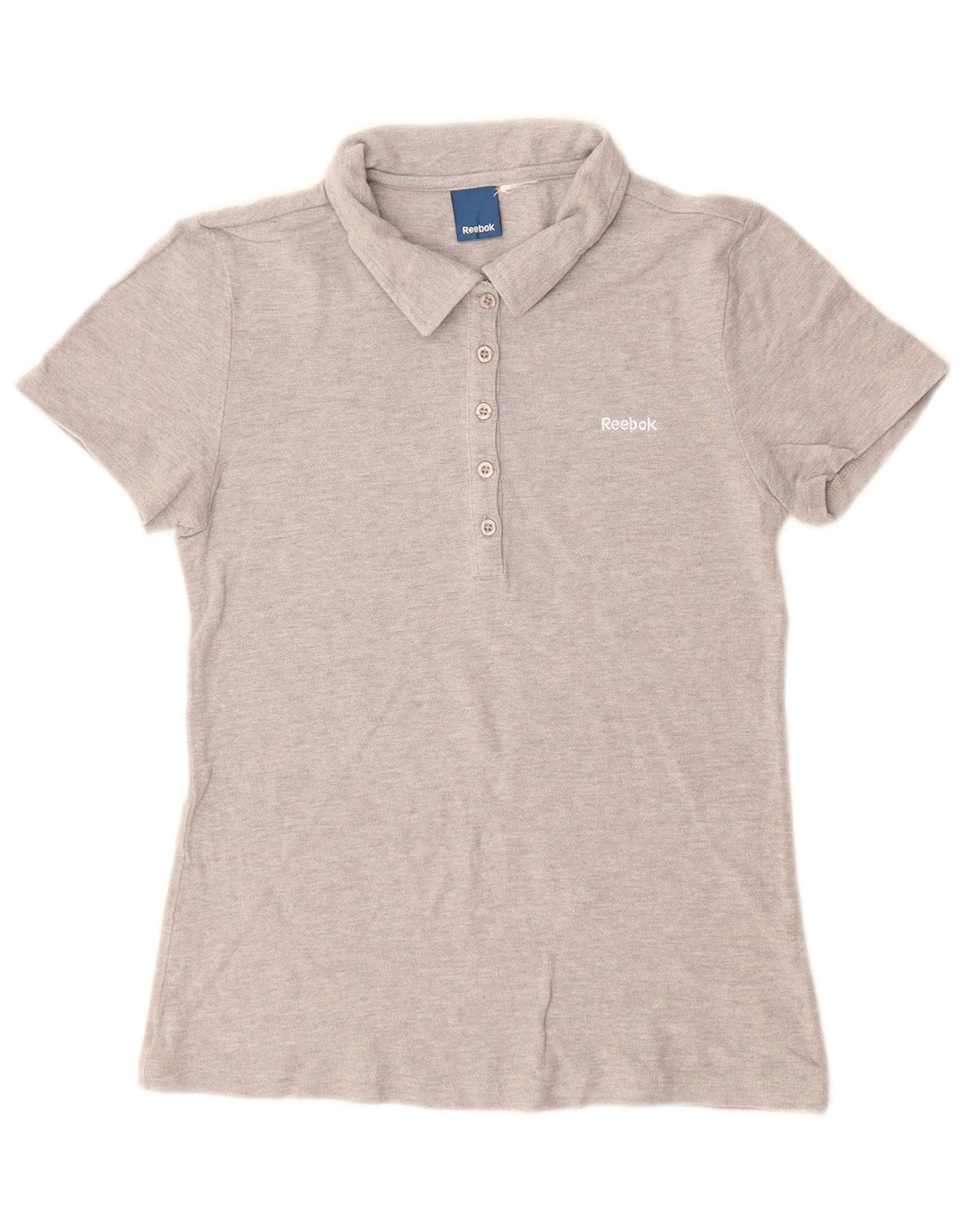 REEBOK Damen Poloshirt UK 8 Small Grau