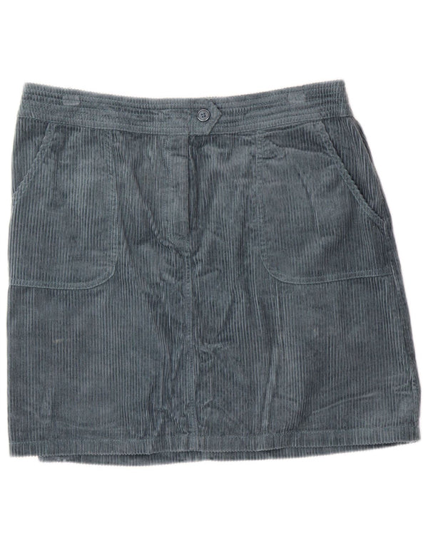 MONSOON Damen Cordrock UK 16 Large W34 Grüne Baumwolle