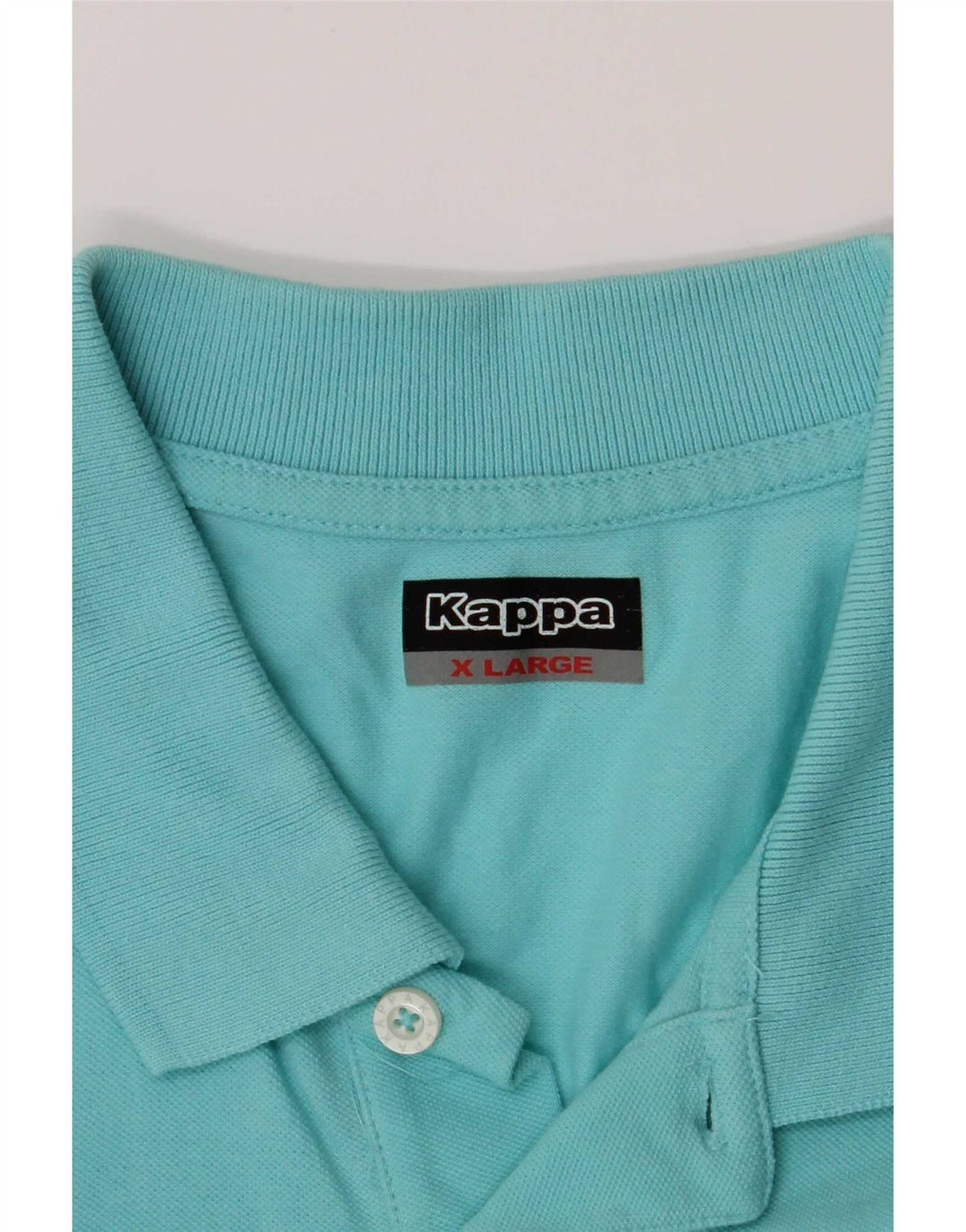 Kappa Herren Poloshirt XL Türkis Baumwolle