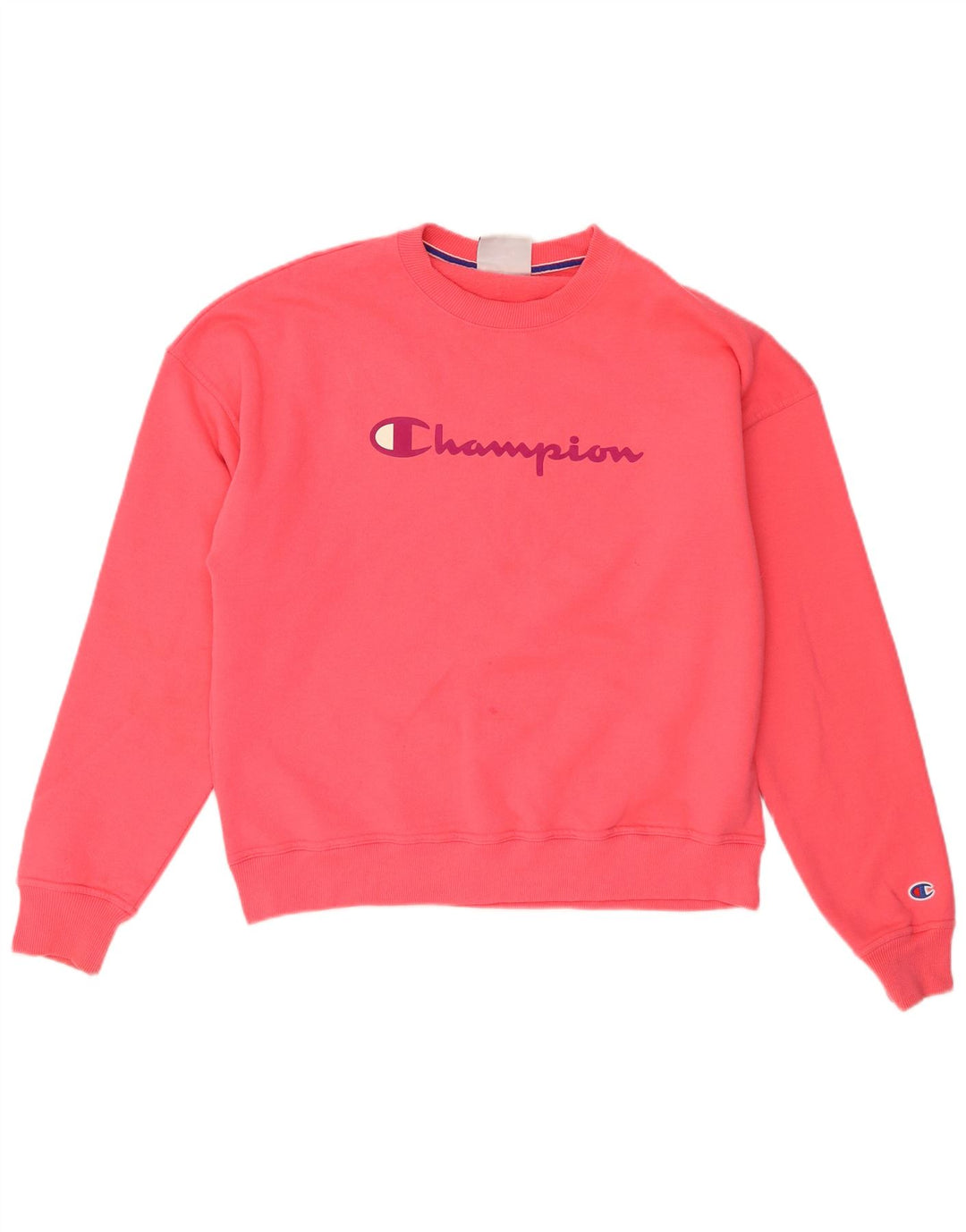Champion Damen-Sweatshirt mit Grafik-Übergröße, Gr. 14, Mittelrosa