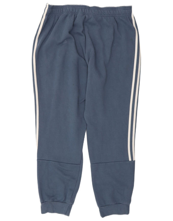Adidas Herren-Trainingshose, Jogginghose, groß, marineblau, Baumwolle