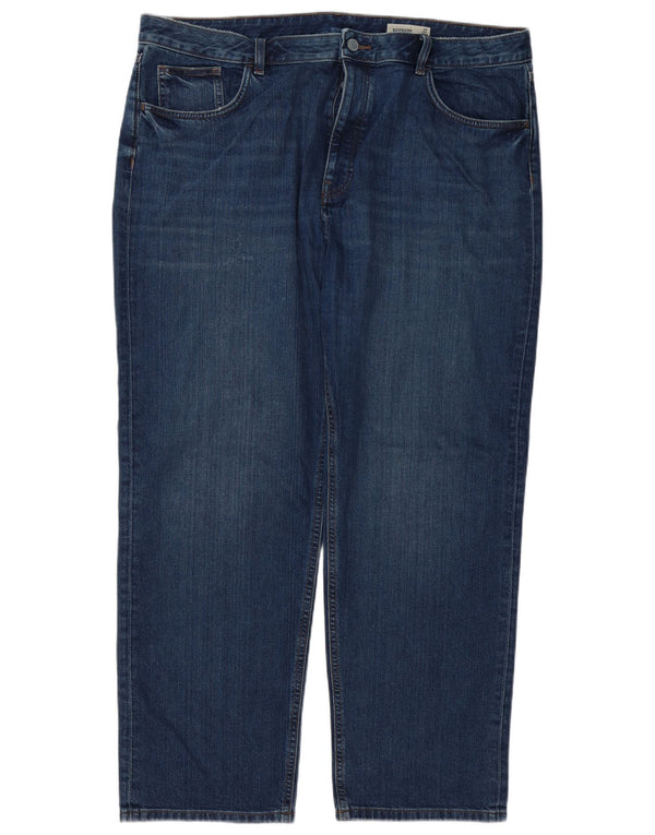 Marks & Spencer Damen Boyfriend Tapered Jeans UK 20 2XL W40 L31 Marineblau