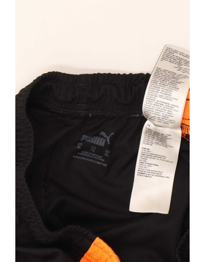 Puma Herren Sport Shorts XL Schwarz Colourblock Polyester