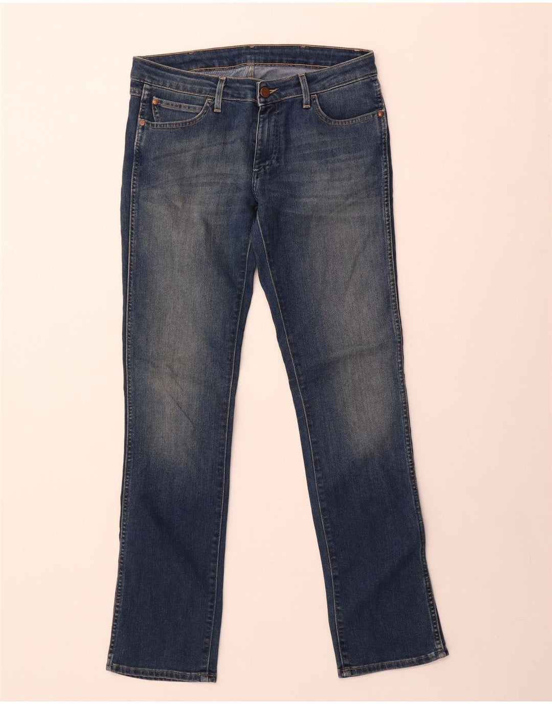 Wrangler Damen Lia Slim Jeans W30 L32 Blaue Baumwolle