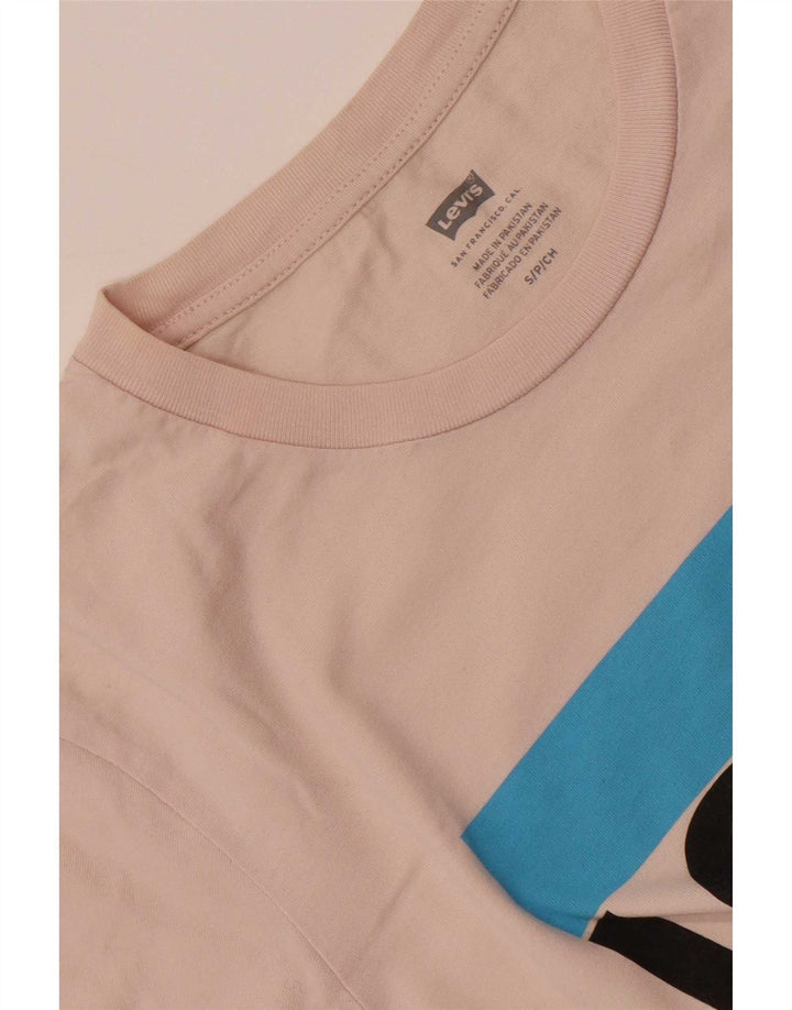 Levi's Damen-T-Shirt mit Grafik, UK 10, Größe S, Rosa