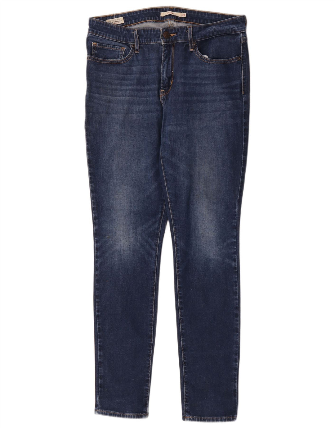 Levi's Damen 711 Skinny Jeans W30 L29 Blaue Baumwolle