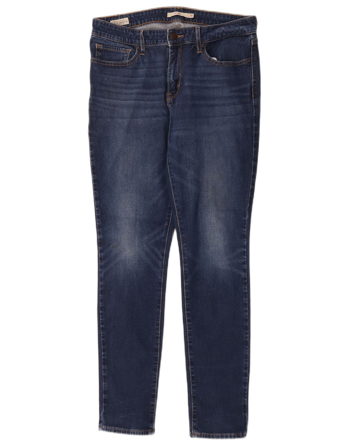 Levi's Damen 711 Skinny Jeans W30 L29 Blaue Baumwolle
