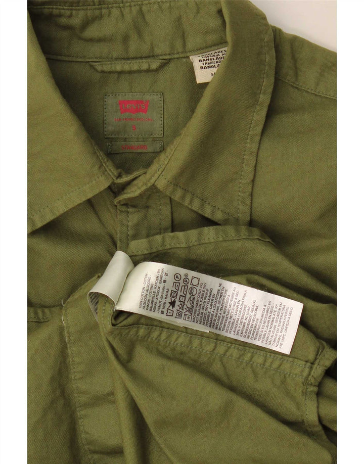 Levi's Herren-Hemd in Standard-Passform, Größe S, Khaki, Baumwolle