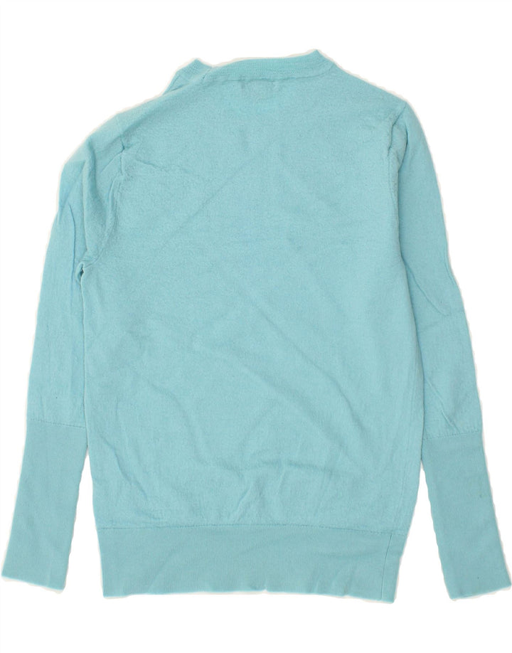 J. CREW Womens Crew Neck Jumper Sweater UK 10 Small Turquoise Vintage J. Crew and Second-Hand J. Crew from Messina Hembry 
