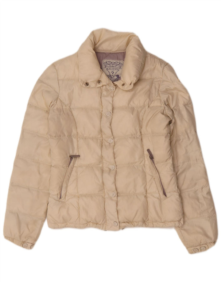Guess Damen Wattierte Jacke UK 16 Large Beige
