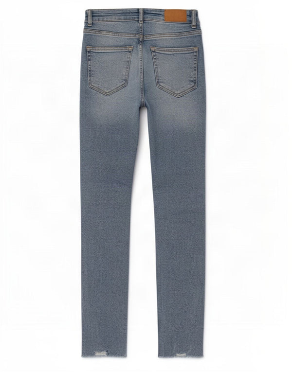 Zara Damen Distressed Skinny Jeans EU 36 XS W26 L27 Blau
