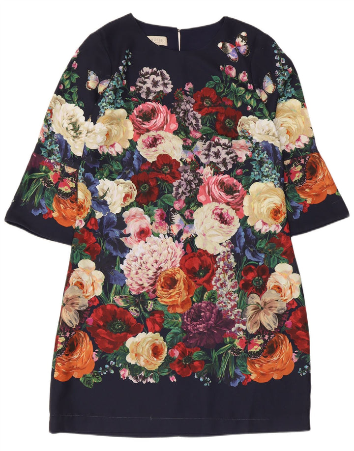 Hobbs Damen-Etuikleid mit 3/4-Ärmeln, Größe M, mehrfarbig, Blumenmuster