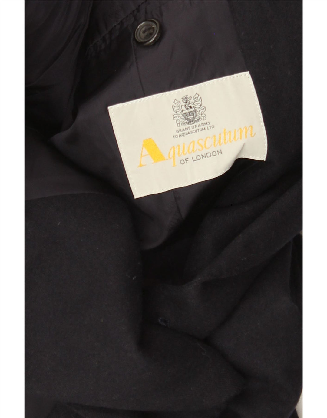 Aquascutum Herren-Zweireiher-Blazerjacke, Größe S, Marineblau, Größe 36