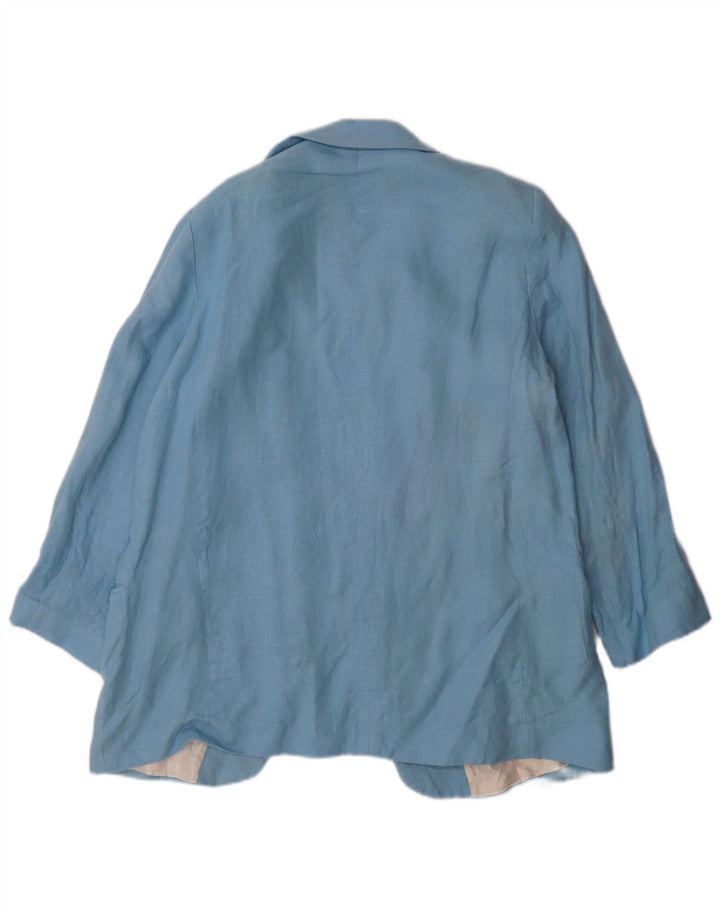Zara Damen offene Blazerjacke UK 18 XL Blau
