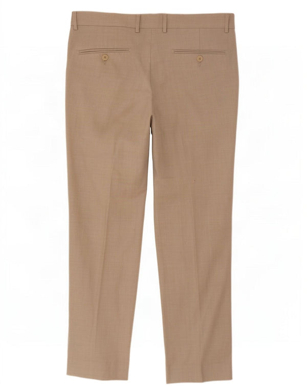 Van Heusen Herren-Anzughose, gerade, W34, L30, Beige, Polyester