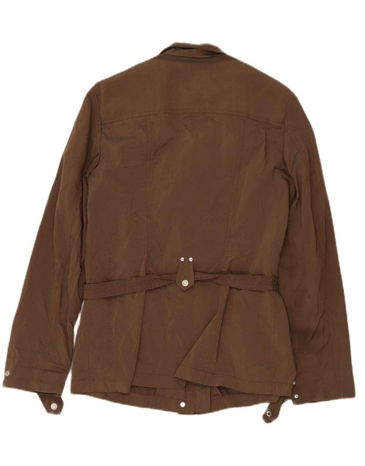 GEOX RESPIRA Womens Utility Jacket UK 10 Small  Brown Polyester Vintage Geox Respira and Second-Hand Geox Respira from Messina Hembry 
