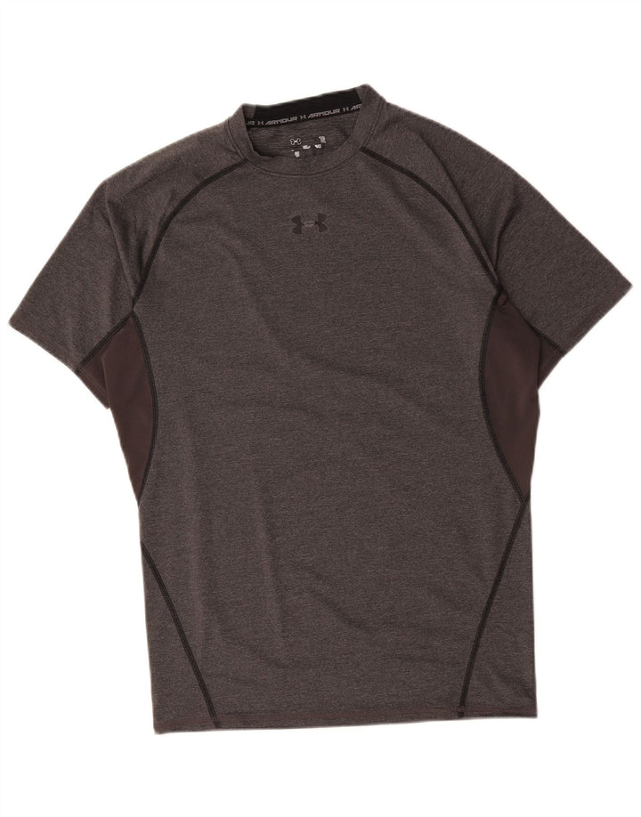 Under Armour Herren-T-Shirt-Oberteil, Mittelgrau, Farbblock