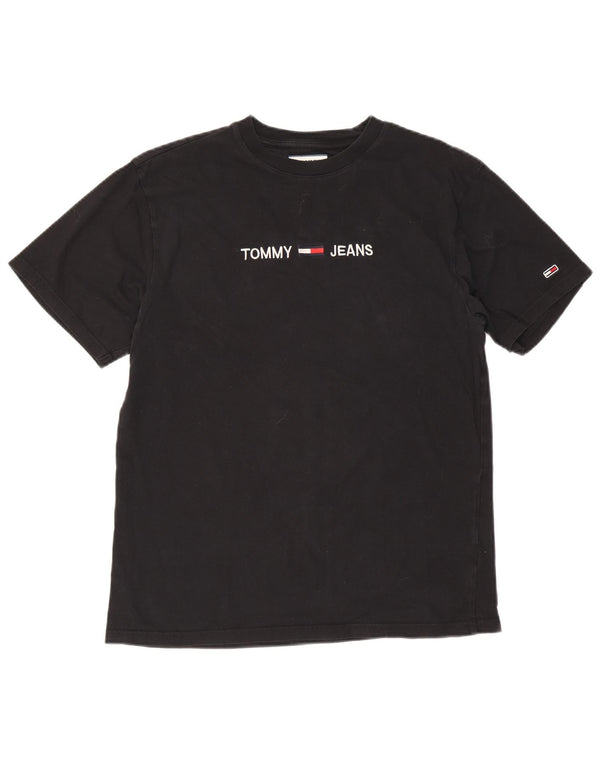 Tommy Hilfiger Mens Graphic T-Shirt Top Medium Black