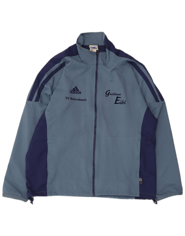 Adidas Herren Climalite Graphic Trainingsanzug Top Jacke UK 42/44 Large Blau