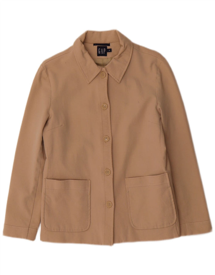 Gap Damen-Blazer mit 5 Knöpfen, Gr. 8, Beige, Baumwolle