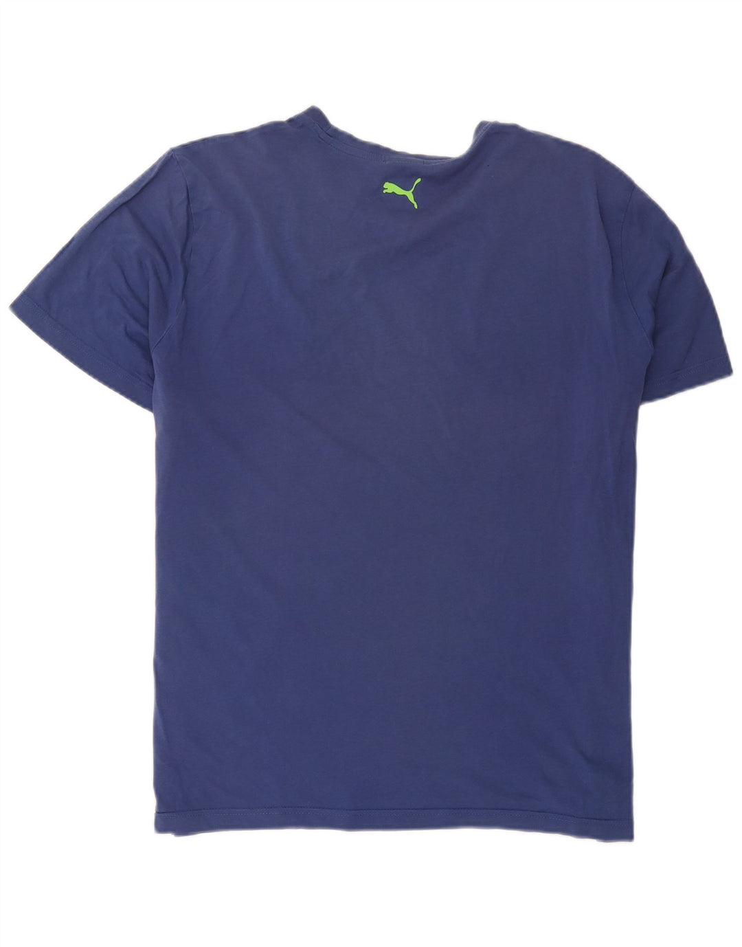 Puma Herren Grafik T-Shirt Top XL Blau Baumwolle