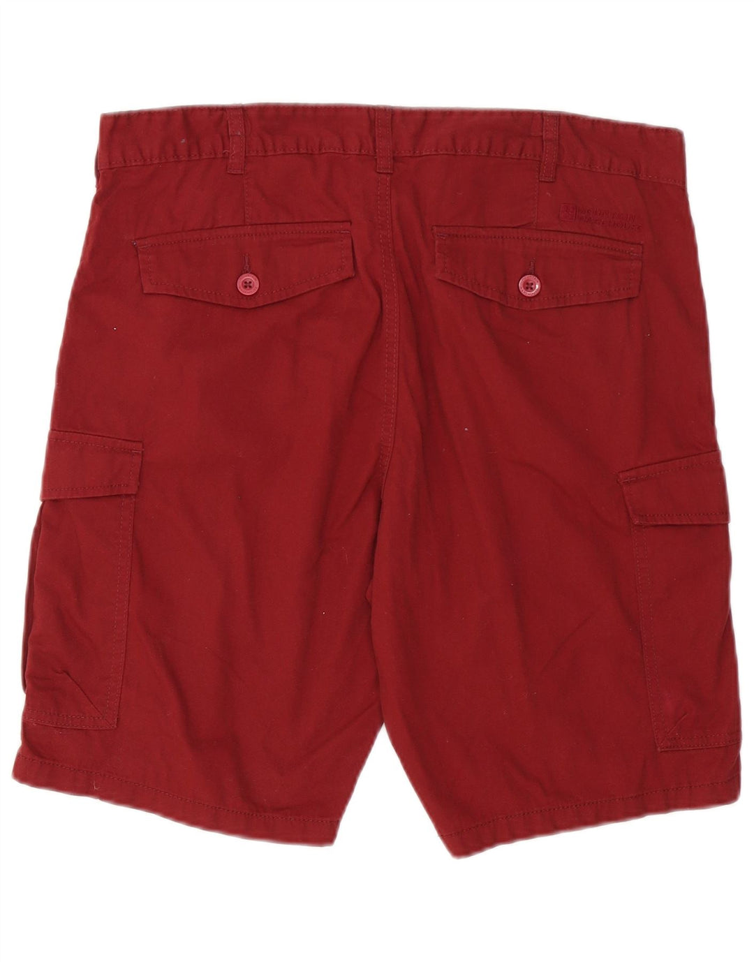 MOUNTAIN WAREHOUSE Herren Cargoshorts W34 Große Burgunderrote Baumwolle