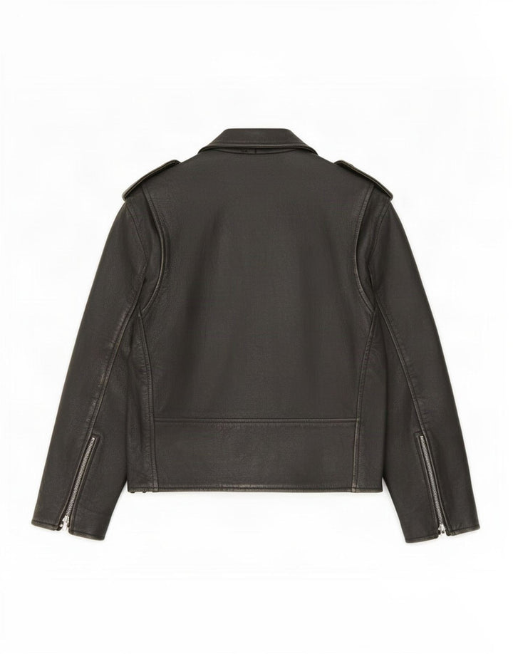 Sheep Land Herren Leder Bikerjacke UK 36 Small Schwarz