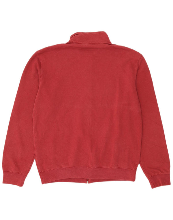 Champion Mens Tracksuit Top Jacket Medium Red Cotton
