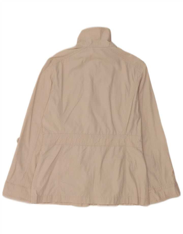 Marks & Spencer Damen Utility-Jacke UK 10 Small Beige Baumwolle