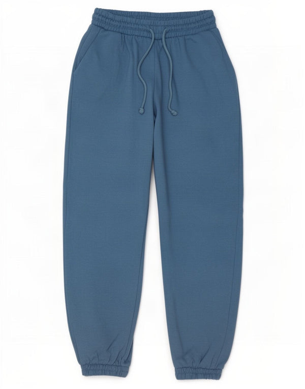 Zara Damen Trainingshose Jogger UK 12 Mittelblaues Polyester
