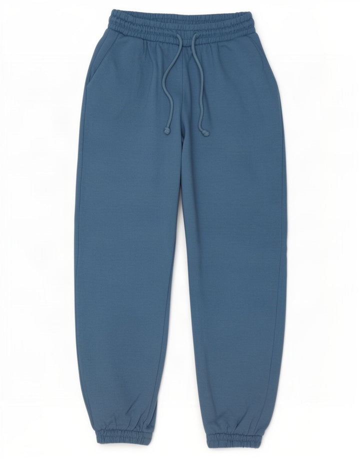 Zara Damen Trainingshose Jogger UK 12 Mittelblaues Polyester