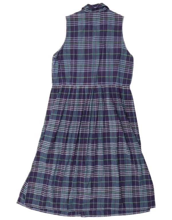 Marks & Spencer Damen ärmelloses Hemdkleid UK 18 XL Mehrfarbig kariert