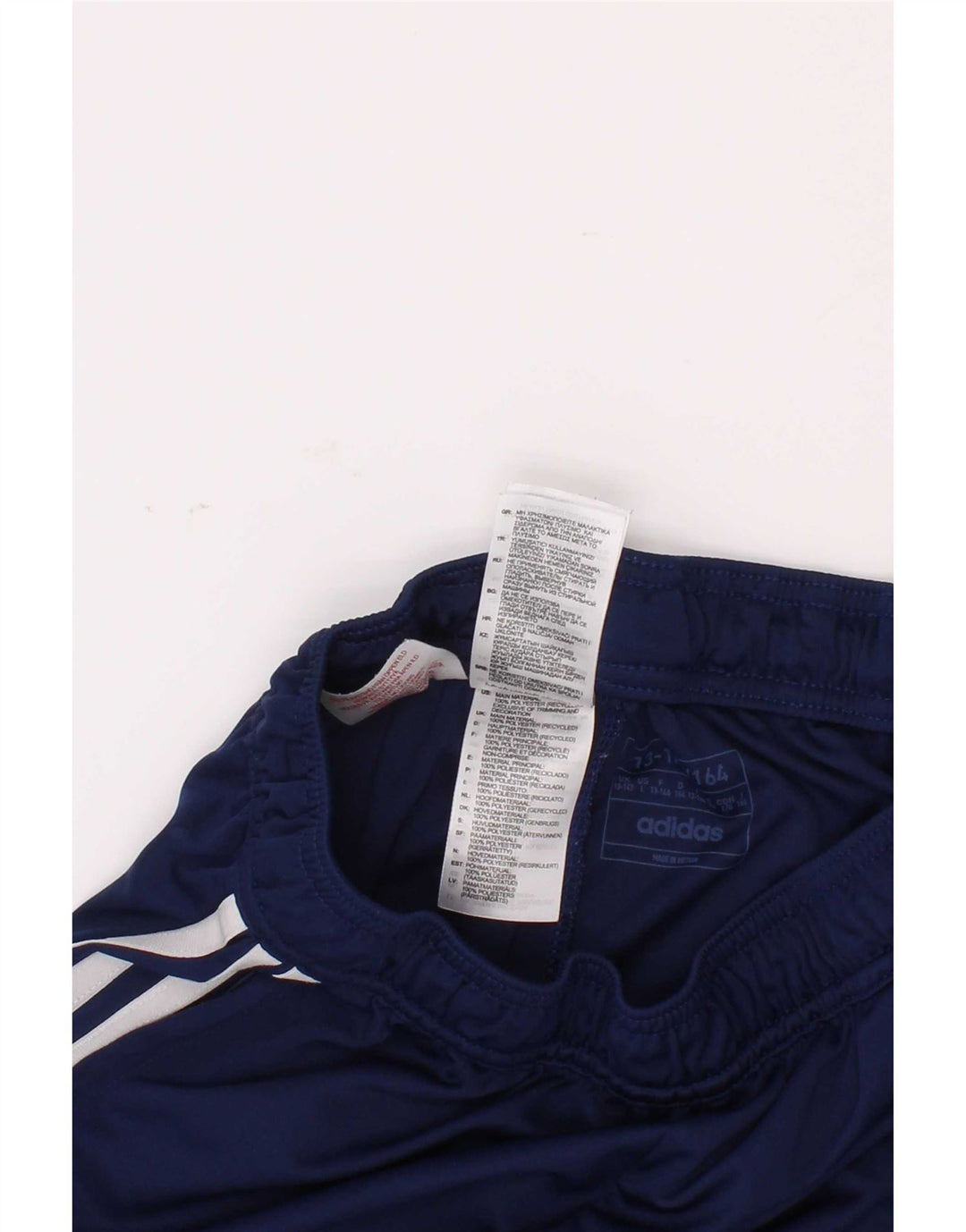 Adidas Sportshorts für Jungen, 13–14 Jahre, blaues Polyester