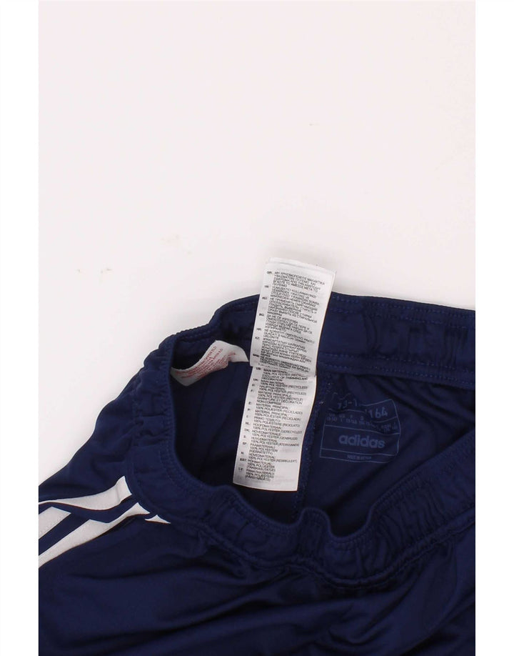 Adidas Sportshorts für Jungen, 13–14 Jahre, blaues Polyester