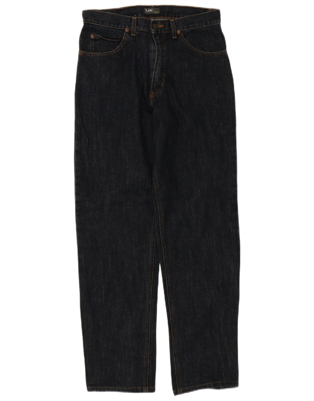 Lee Herren Straight Jeans W31 L32 Graue Baumwolle