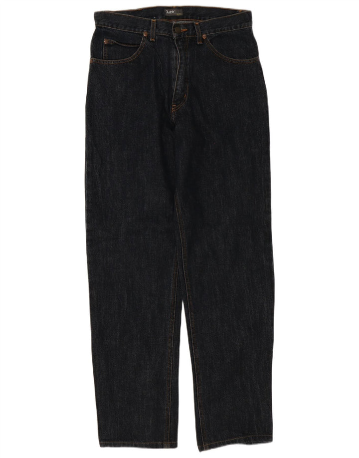 Lee Herren Straight Jeans W31 L32 Graue Baumwolle