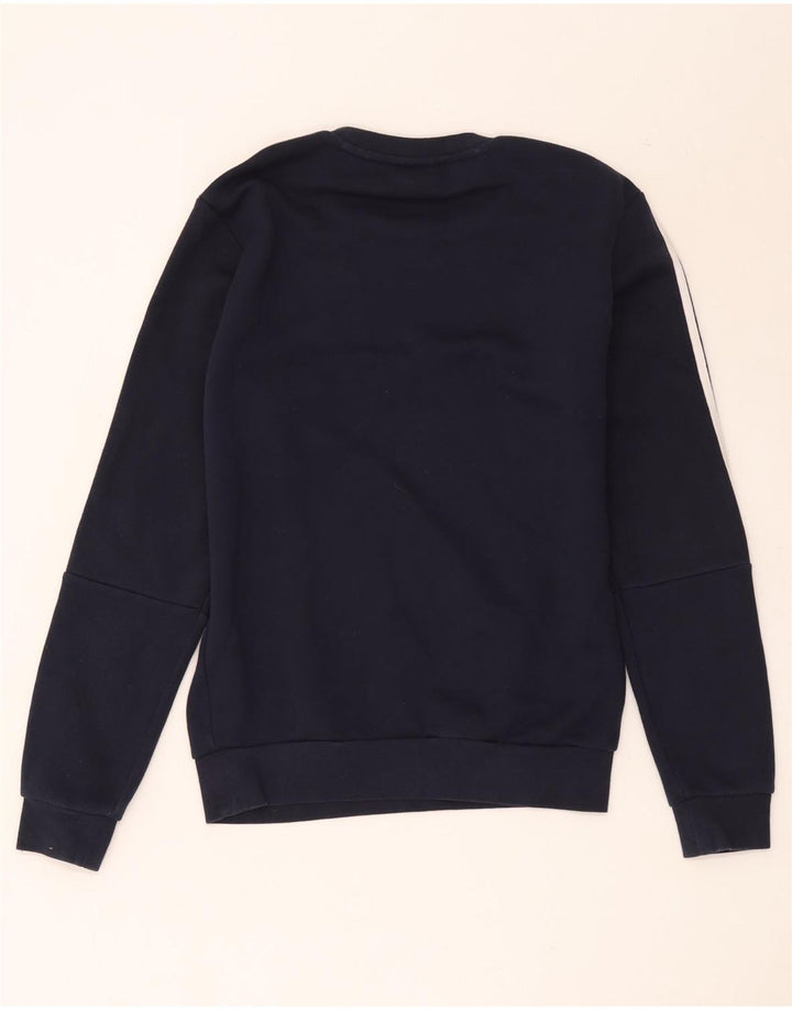 Adidas Herren Sweatshirt Pullover Small Marineblau Baumwolle
