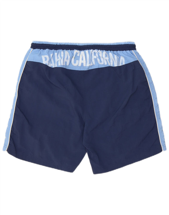 DIADORA Herren-Badeshorts 2XL Marineblaues Colourblock-Polyester
