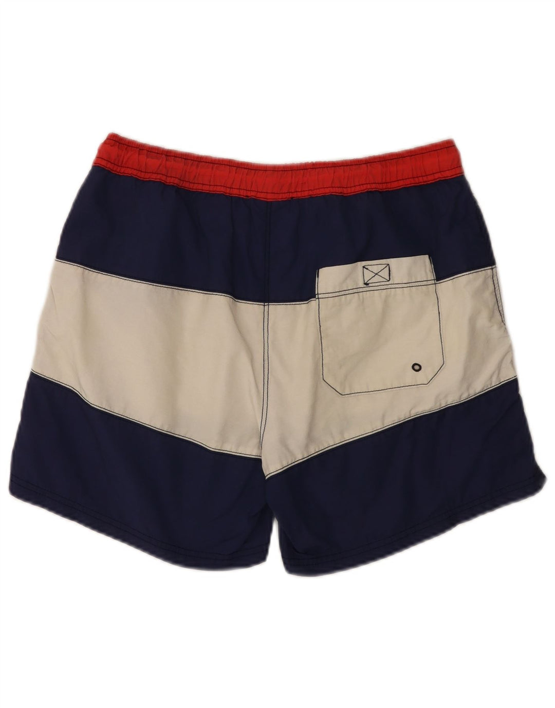 CONTE OF FLORENCE Herren-Badeshorts, mittelgroß, Marineblau, Farbblock