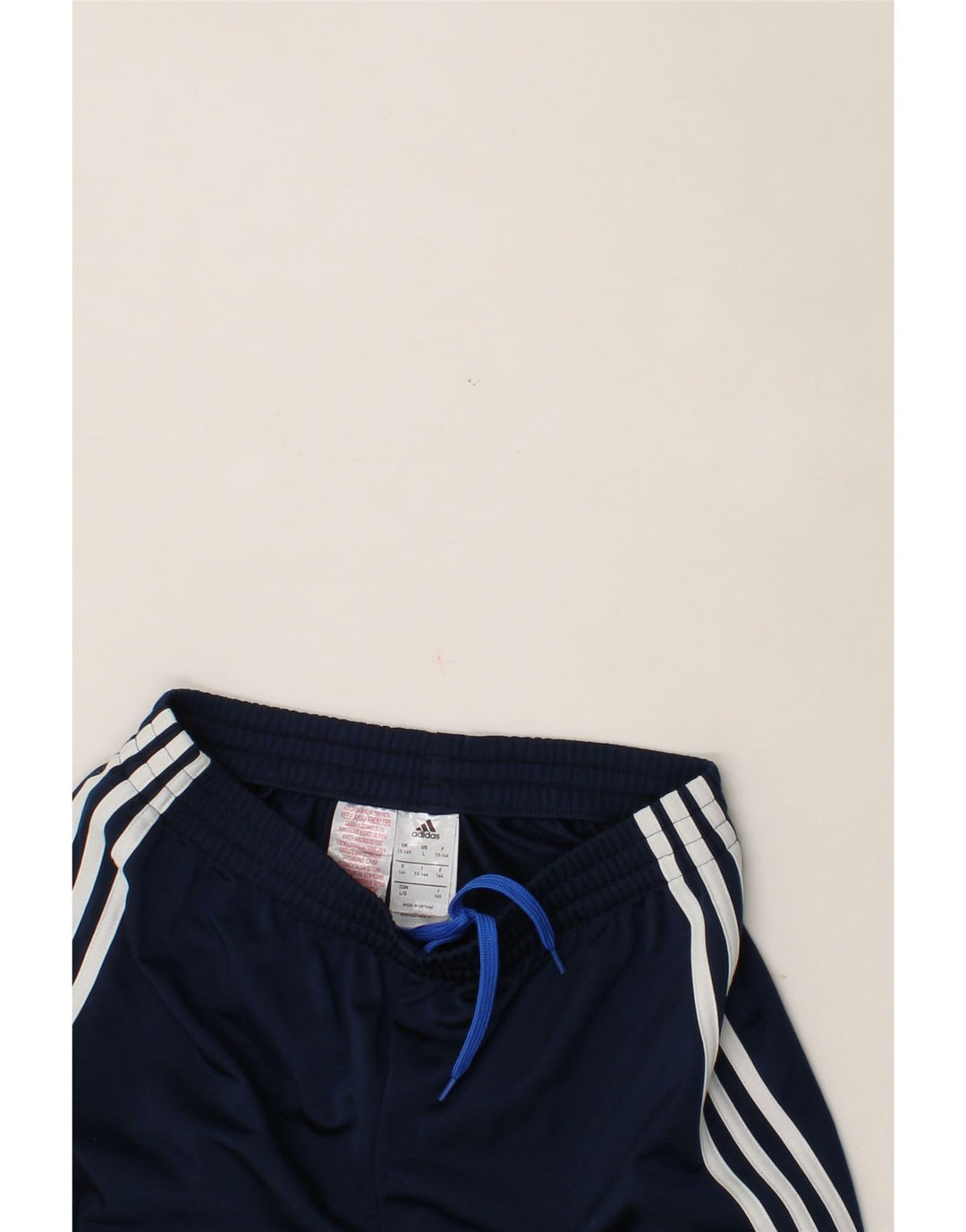 ADIDAS Boys Tracksuit Trousers Joggers 13-14 Years  Navy Blue Polyester Vintage Adidas and Second-Hand Adidas from Messina Hembry 