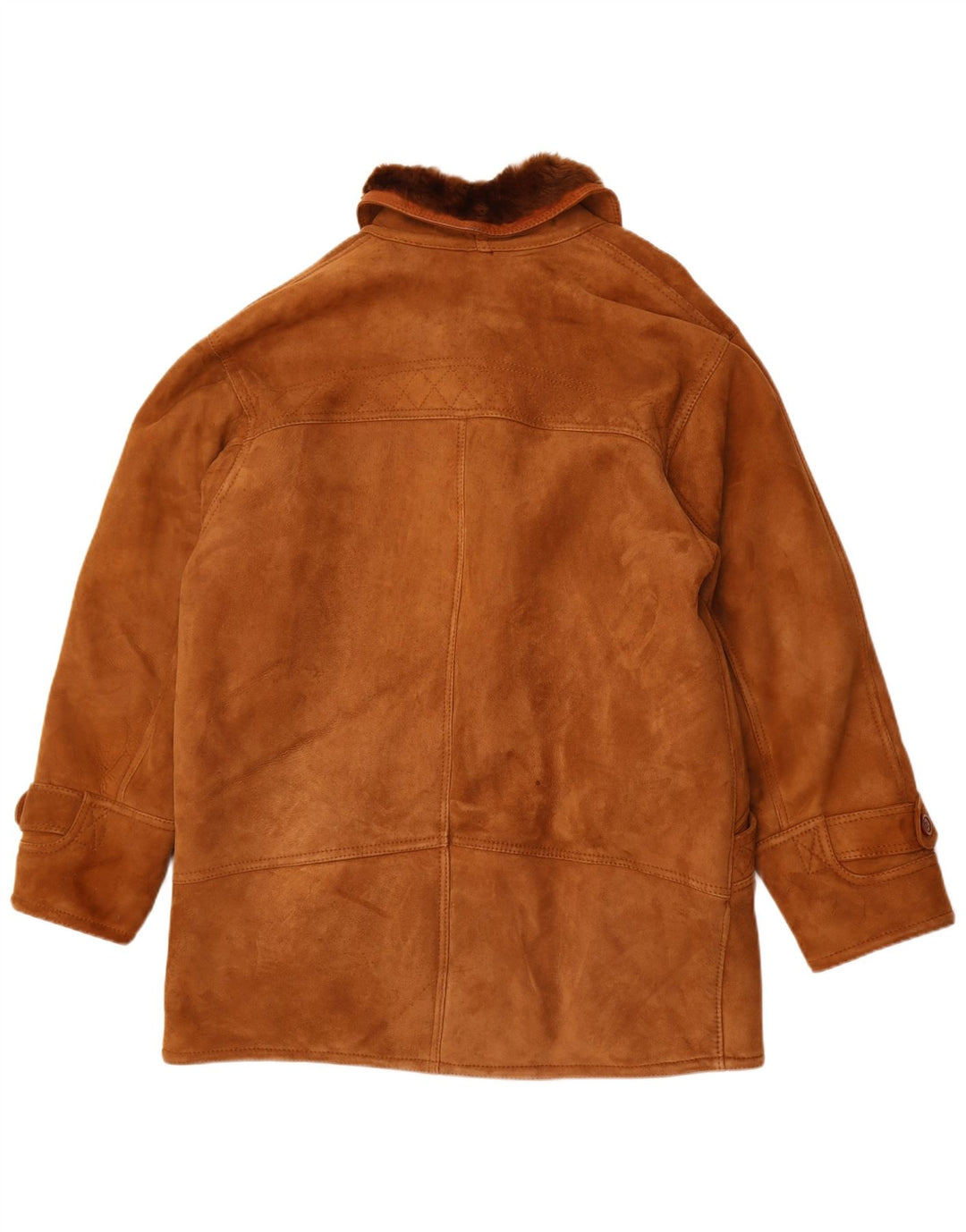 Vintage Herren Shearling Jacke UK 40 Large Braun